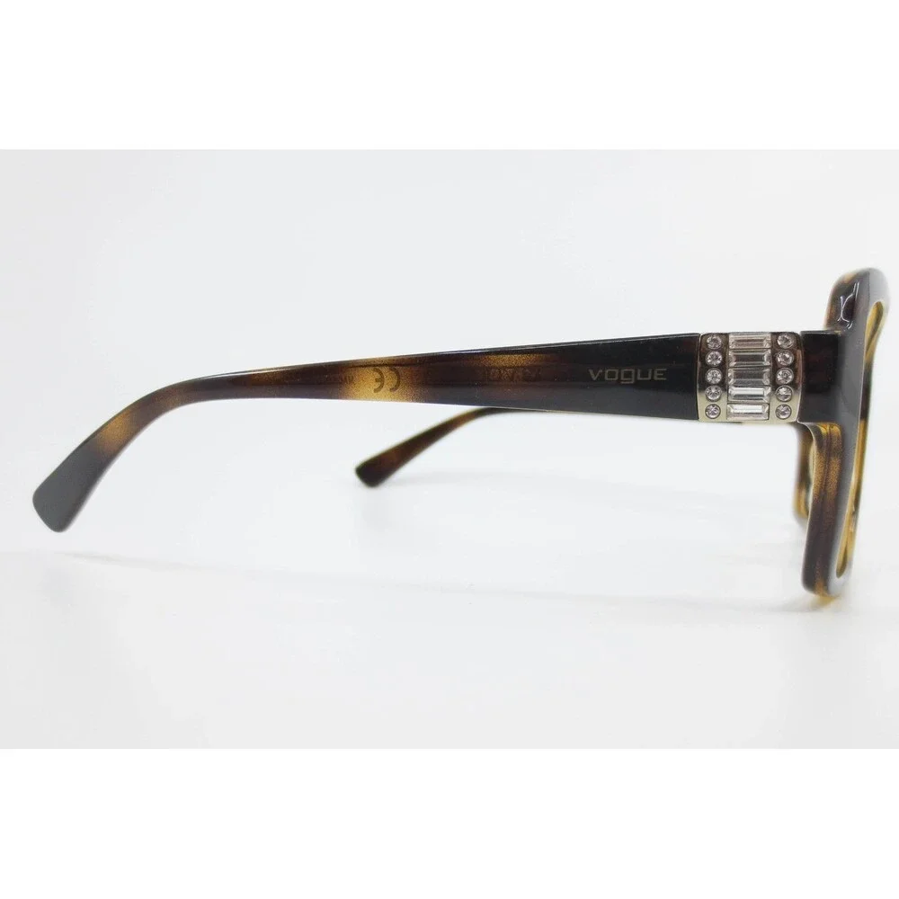 Vogue VO 2942-SB W656/13 Dark Tortoise Crystal Accent Eyeglasses 55-17-135